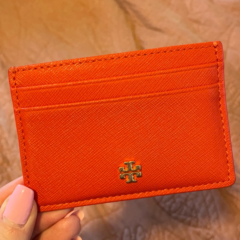 Tory Burch credit card holder red wallet